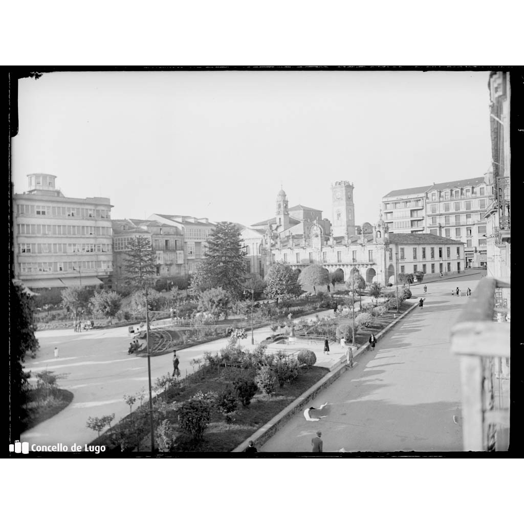 Vista da Praza Maior dende o Círculo das Artes