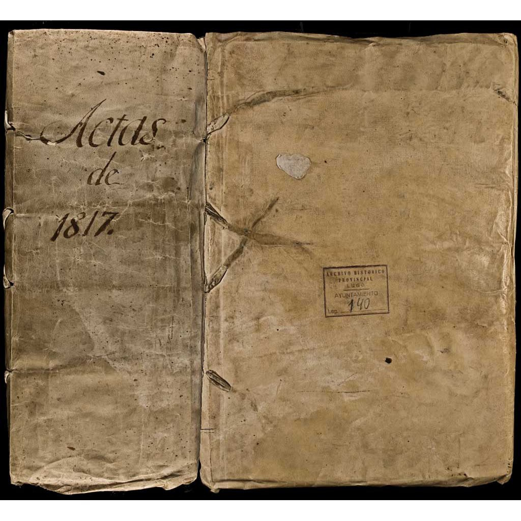 Libro de actas de acordos municipais. 1817