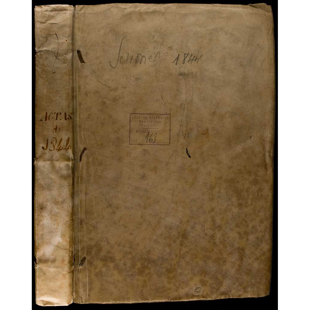Libro de actas de acordos municipais. 1844
