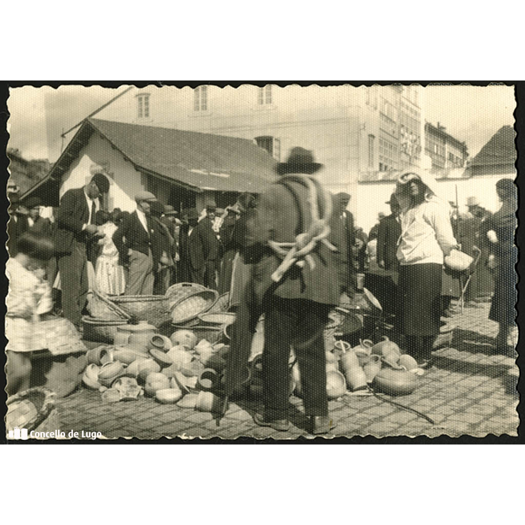 San Froilán. Mercado de cuncas. Lugo, 1931