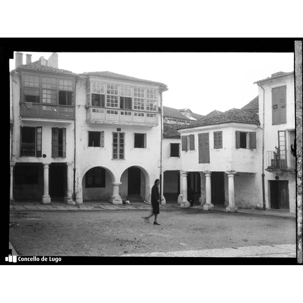 Rúas de Pontevedra. Praza da Leña