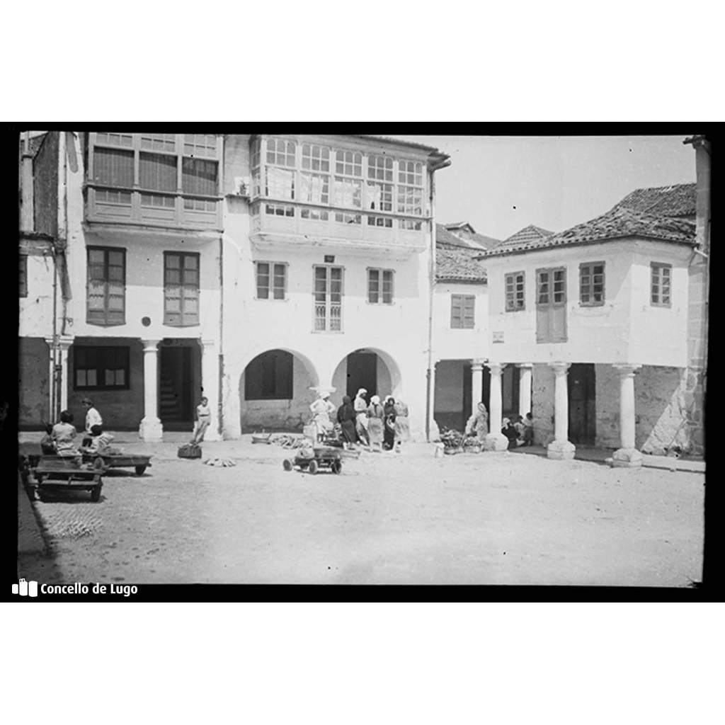 Rúas de Pontevedra. Praza da Leña