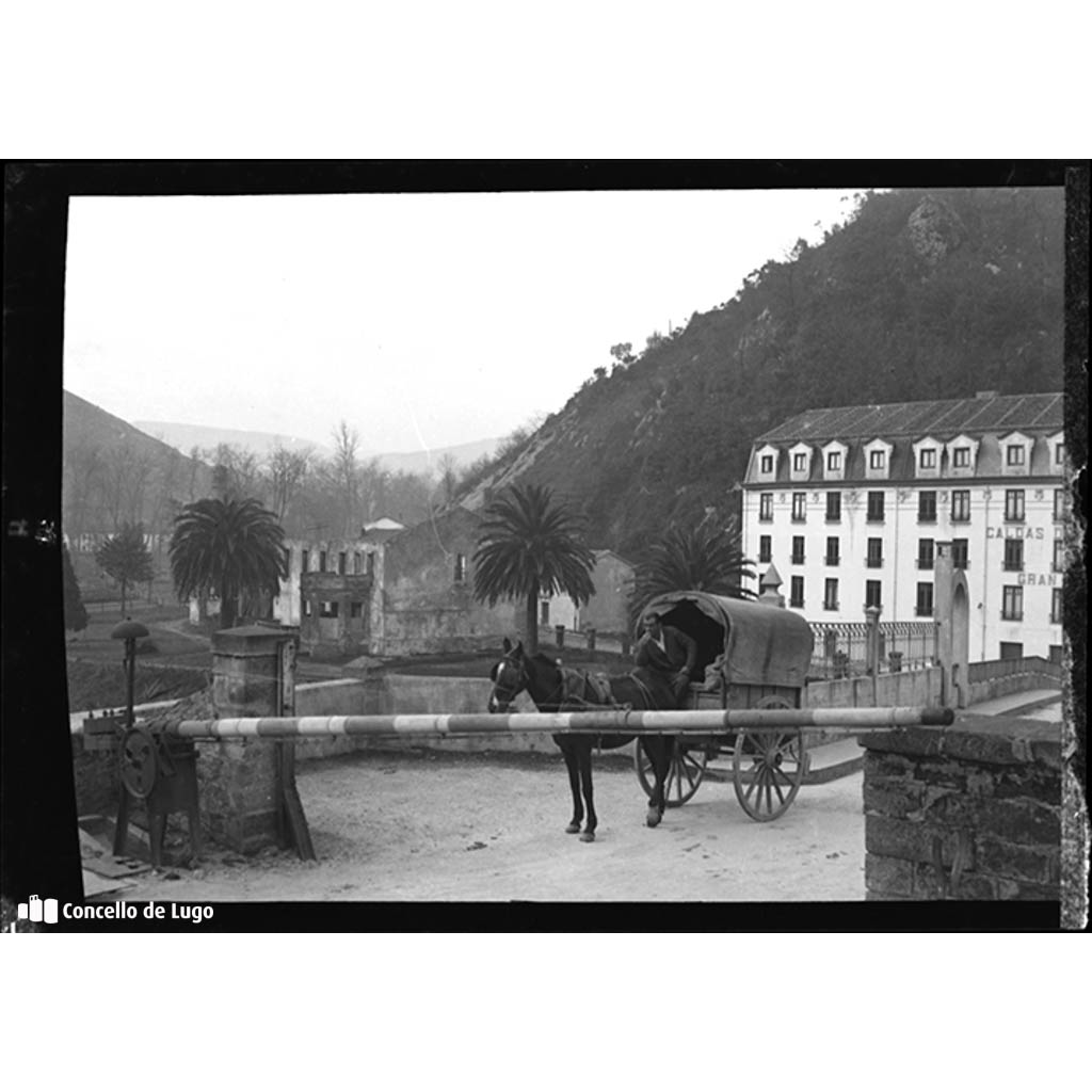 Vista do balneario de Caldas de Besaya. Cantabria