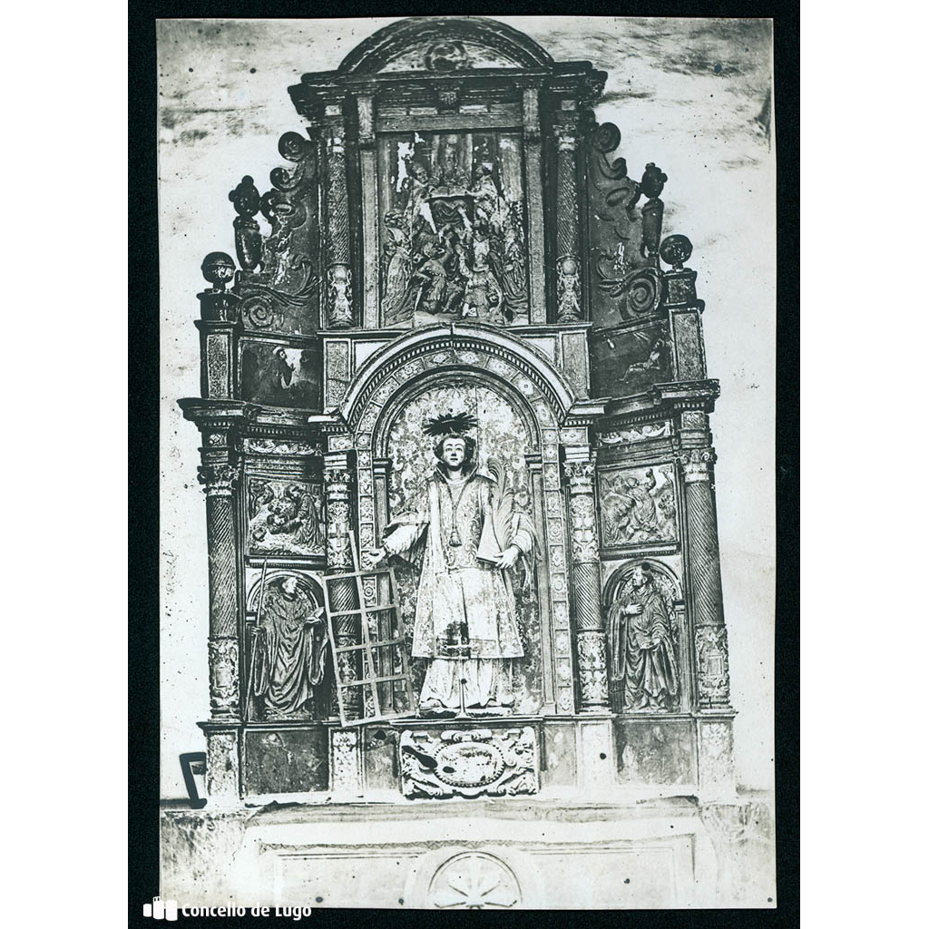 Mosteiro de San Xiao de Samos. Altar de San Lorenzo