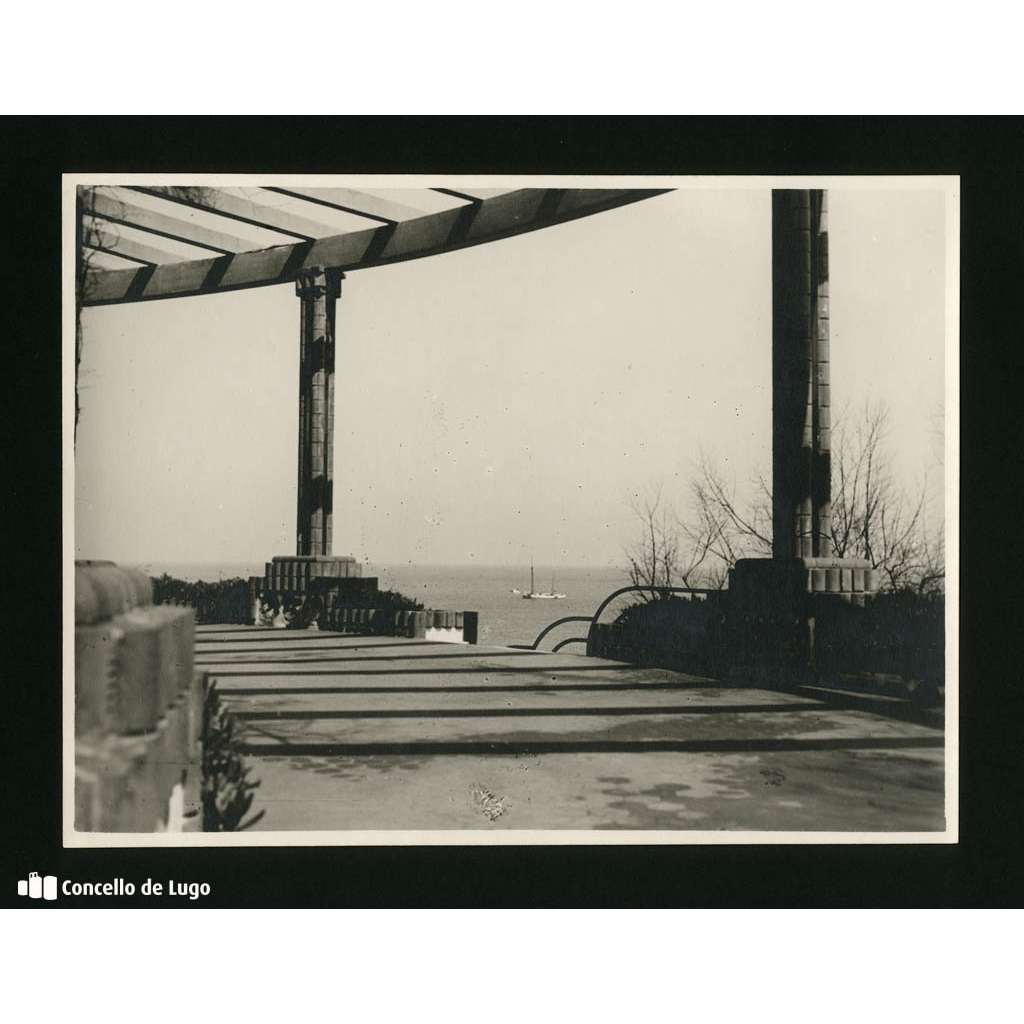 Vista dos Xardíns do Piquío, Santander. Marzo 1944