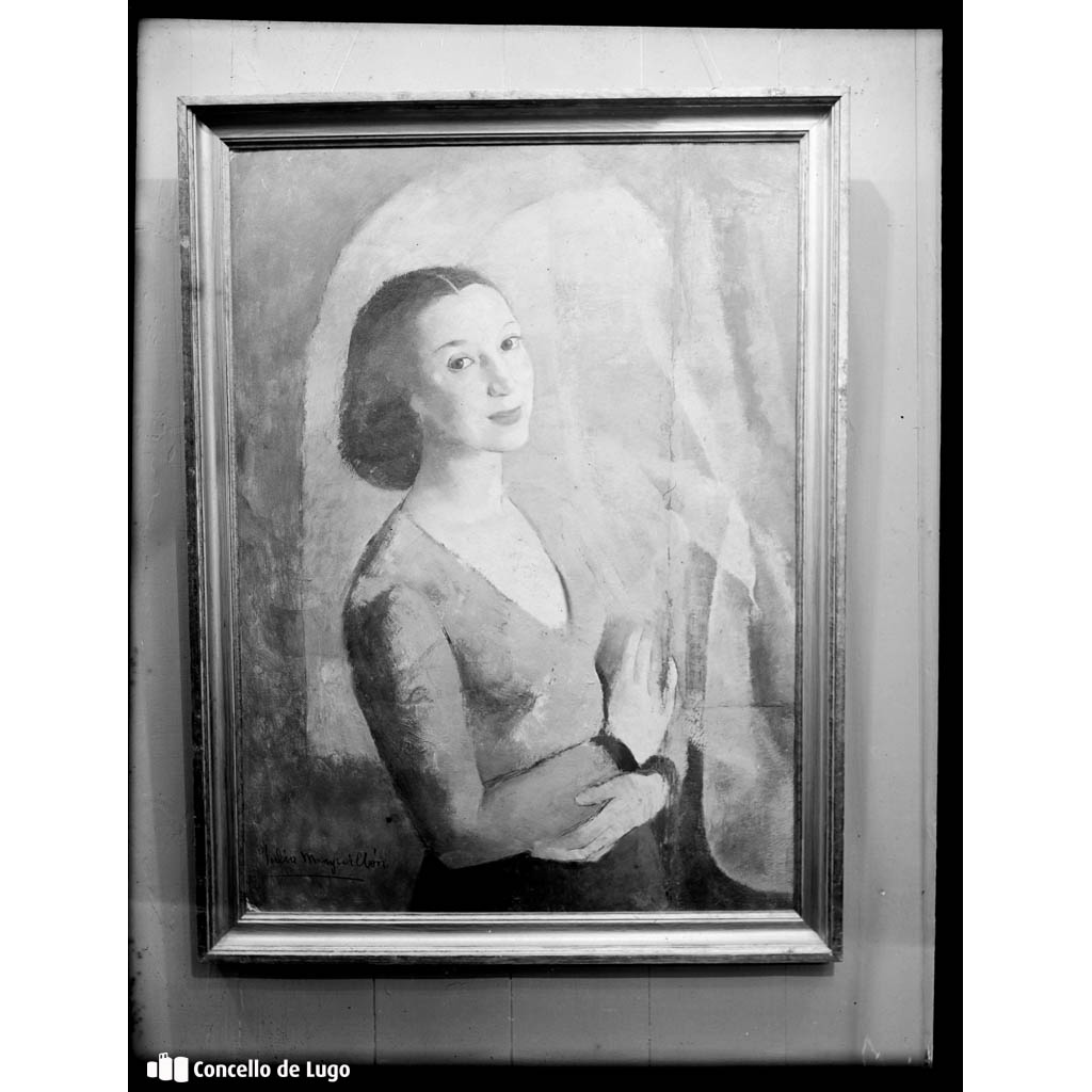 Pintura Galega Contemporánea. Reprodución fotográfica do cadro de Julia Minguillón: Sorriso, 1941