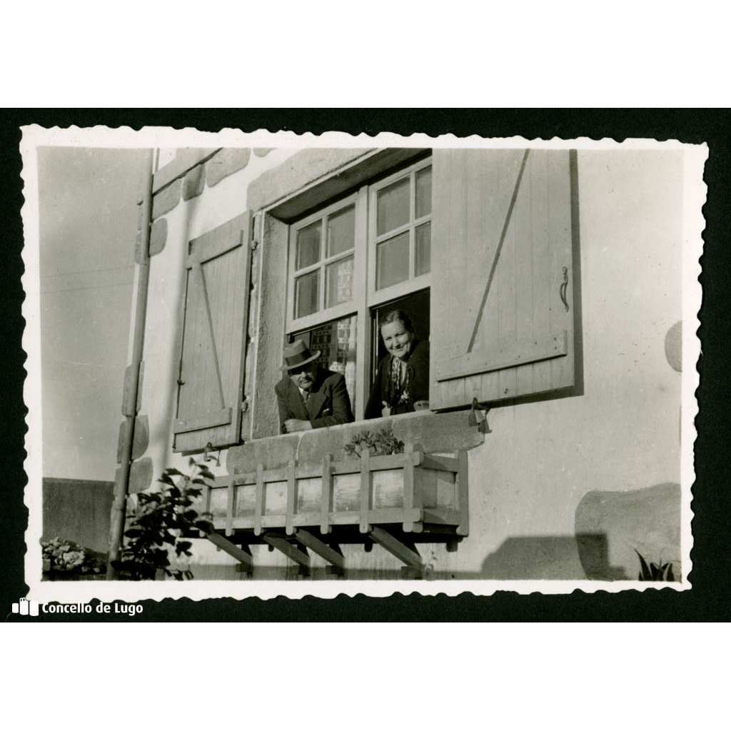 Retrato de José López - Martí e señora. Lugo