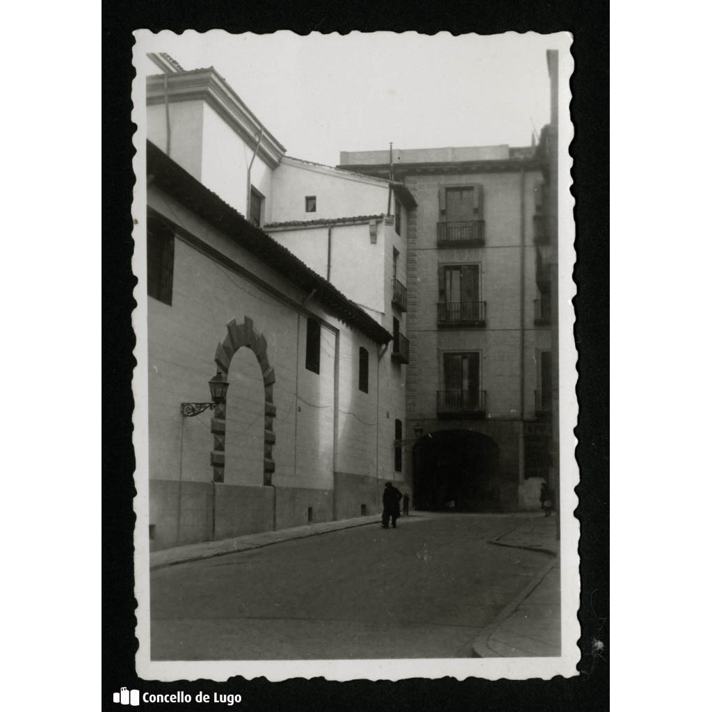 Vista parcial dunha rúa. Madrid