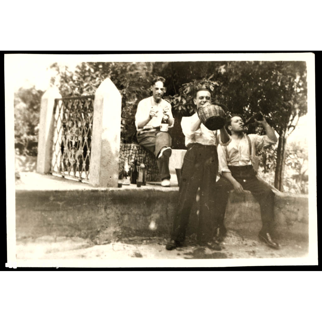 Retrato de grupo na finca de don Demetrio Álvarez